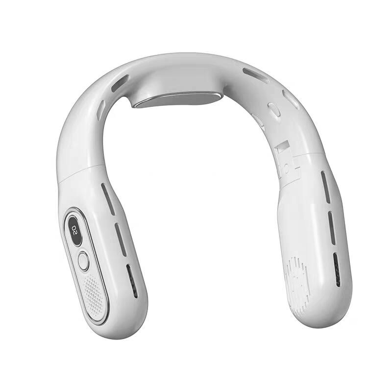 首掛け扇風機 冷却プレート首かけ扇風機 羽根なし 残量表示